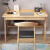 欧美品质高端轻奢实木书桌简约用学生写字台式电脑办公桌卧室简易 原木色单桌 140*60*75CM