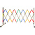 适用于不锈钢伸缩围栏移动户外道路施工隔离学校商场车间安全警戒防护栏 加厚高1.2m     长2.5 加厚高1.2m 长2.5米带万向轮 红色