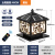 太阳能柱头灯户外防水方形围墙灯欧式别墅大门柱子庭院墙头灯 进宝福大号黑色两用款