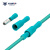 奎神电力（KUICC） PVC子弹头对接冷压端子连接器公母电线对接头 绿色0.5-1.5平方 50套
