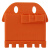 丢石头 micro:bit 硅胶保护套 Micro:bit 主板外壳 海豹款 橙色 micro:bit硅胶保护套
