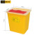格圣奇医院方形利器盒针头损伤性废物收纳桶回收桶C5292黄色15L