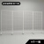 小米之家折叠网格展示架画展画室作品展示架移动展览架作品展示架折 单片1米宽*2.08米高【4个】