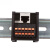 工业网络信号转接端子台RJ45分线盒直插式以太网信号转接分线 面板安装