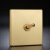汉顿复古插座面板北欧简约家装主题黄铜拨杆开关86型暗装 透明防溅盒