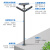 户外景观灯柱太阳能led路灯3.5米小区广场灯室外防水铝型材 方灯-3米30w-太阳能款