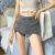 爱图荣夏装新款高腰修身紧身牛仔短裤女性感弹力显长腿短包臀花瓣热裤 XL