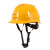 哥尔姆 透气安全帽 ABS 建筑工程工地 电力施工 领导监理 GM723 黄色