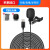 DOBOLY 领夹式麦克风小蜜蜂手机收音麦直播吃播声控录音降噪手机通用 【很长】苹果iPhone领夹式（4米）