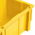 纳仕徳 C1# 加厚组立式零件盒 斜口螺丝收纳盒 货架整理箱 五金元件盒零件盒工具盒 黄色610x410x225