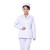 劳保佳 护士服套装 分体套装 美容院医院工作服斜纹厚款西服领 白色长袖套装 XL码