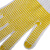 汉盾  HD-750G-7黄点掌面塑涤棉  7针漂白750g点塑纱线手套  12副/打