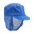 干活带的帽子厂帽子工作帽白色生产车间无尘防尘网帽 蓝色头顶布 均码