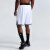 德佐姆罗美式篮球短裤男子夏季薄款速干透气五分裤宽松运动短裤跑步健身 白色 M