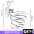 希琛吹风机架子免打孔太空铝浴室挂架电吹风简易支架壁挂风筒收纳架 黑色吹风机架