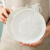 顺祥北欧风碗碟套装家用纯白简约浮雕陶瓷碗盘碟筷子餐具整套乔迁碗具