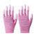 酒店客房服务员专用手套涂指涂掌涂层胶薄款尼龙透气耐磨防护劳保 粉色条纹涂指12双 L
