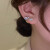 大福周微镶珍珠耳环2024年新款潮时尚耳坠气质耳 镶 镶珍珠耳环