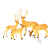 博雷奇LED大型动物景观灯发光梅花鹿草坪灯公园广场园林景观灯户外亮化 小鹿