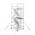 上海铝合金移动脚手架工地工程装修活动门式爬梯登高作业平台厂家 8层15.6米 VS-08F