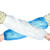 冰禹 BYlj-33 一次性袖套护袖 防水护袖套 加厚透明PE袖套 塑料袖套防油全新料袖套 白色 100只