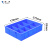 添亦 分格周转箱塑料零件盒子收纳塑料整理储物箱 蓝色小8格箱370*275*83mm