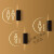 卫生间指示牌男女厕所标志牌带灯洗手间发光标识牌定制免接线充电 B-1款直径18cm接电 1x1cm