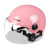 跃励工品 电瓶车摩托车安全头盔 男女通用夏季头盔安全帽 粉色 一个价 