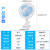 扬子电风扇迷你学生宿舍床上小风扇寝室床头静音台式夹扇家用小型 标配款