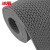 冰禹 BYly-67 塑料PVC防滑镂空垫地垫 S形加厚地毯地垫 灰色 0.9m*15m(4.5mm厚)