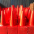 帝阔PVC路锥安全道路警示锥优质反光雪糕筒橡胶隔离锥桶塑料圆锥方锥 70CM提环 1.6kg1.8kg 红色