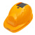 埠帝绿林国标安全帽带风扇智能太阳能空调安全帽工地充电带灯双风扇帽 国标安全帽空调版黄色双风扇太阳能