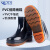 久匀 PVC低筒雨鞋牛筋底低帮雨靴工作水鞋胶鞋 低筒黑色 40