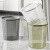 铸固 透明垃圾桶 家用大号卫生间圆口厨房纸篓客厅ins风高颜值加厚收纳 小号透明绿