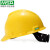 梅思安V-Gard安全帽 ABS/PE超爱戴一指健安全帽 建筑工地电力施工新国标安全帽 黄色（标准款） PE-超爱戴