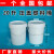 油漆桶空桶调漆桶调漆罐大铁桶白皮桶工业20L铁桶塑料桶法兰桶 30升 食品 压盖桶（白色）