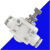 气动管道调节阀气管气流直通单向节流阀快速接头PA/LSA-4/6/81012 白色LSA-8 高品质款