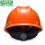 梅思安V-Gard安全帽 ABS/PE超爱戴一指健安全帽 建筑工地电力施工新国标安全帽 橙色（标准款） ABS-一指健