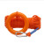 苏识 水上救援绳漂浮救生绳 8mm20米绳+1环+1钩组合装 橙色绳 只 1820144