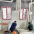 PE保护膜胶带定制无痕厨房防水自粘地面装修红白成品铝合金门窗 红白条-适合铝合金门窗 宽15cm*长100m