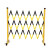 共泰 GTWL02 玻璃钢伸缩围栏绝缘 可移动式护栏隔离栏 黄黑1.5*7m