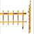 百思罗尼 栅栏杆【可定制】道闸直杆 八角杆 电动栏杆 停车场小区升降杆 捷顺黄黑栅栏4米