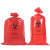 庄太太 红色61*81cm50个+50根扎带 双面14丝生物危险品处理袋医疗垃圾袋耐高温高压实验废弃物ZTT-9069