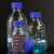 海斯迪克 HKCL-161 蓝盖试剂瓶 透明丝口玻璃瓶 螺纹口带刻度螺口样品瓶 中性料1000ml 