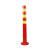 HUAIFENG/淮风塑料警示柱 73cm-新硬塑料 73×17×6.5cm 含安装螺丝  带反光警戒柱警示桩安全隔离柱