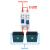 电动车双电瓶切换空开 直流断路器60V72V84V两进一出电池转换开关 转换开关125A