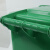 金诗洛 分类垃圾桶 可移动垃圾箱 环卫挂车垃圾桶户外带盖带轮 挂车特厚厨余垃圾240L绿 K509