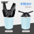 安赛瑞 一次性黑色塑料垃圾袋 手提背心式 商用物业办公用 100只装 宽60cm长70cm 27012