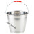迈恻亦不锈钢水桶加厚商用大储水桶装水铁桶酒店餐厅手提式多用提桶 特厚32CM-14L（没盖）