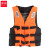 谋福（CNMF）294 大人救生衣大浮力船用钓鱼便携装备浮力背心成人求生儿童救身（大浮力成人救生衣橙色XL码）